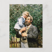 Carte Postale Bonne Fête des pères. Art (Devant)