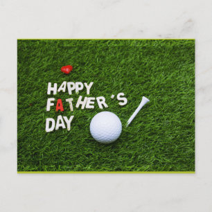 Carte Postale Bonne fête des pères au golfeur