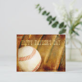 Carte Postale Bonne Fête des pères Faded Baseball (Debout devant)