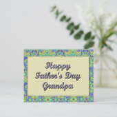 Carte Postale Bonne Fête des pères grand-père (Debout devant)