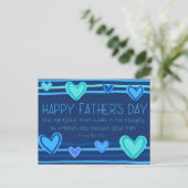 Carte Postale Bonne Fête des pères Proverbe 20:7 (Debout devant)