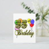 Carte Postale Bonne fête du 55e anniversaire (Debout devant)