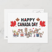 Carte Postale Bonne fête du Canada (Devant / Derrière)