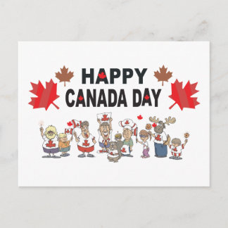 Carte Postale Bonne fête du Canada