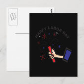 Carte Postale Bonne fête du travail (Devant / Derrière)