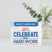 Carte Postale Bonne fête du travail (Debout devant)