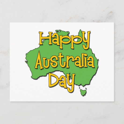 Carte Postale Bonne fête nationale australienne (Devant)