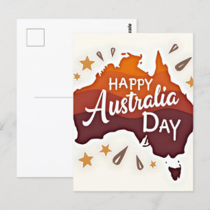 Carte Postale Bonne fête nationale australienne