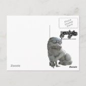 Carte Postale Bonne Fortune Foo Dog (Dos)