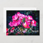 Carte postale Bonne Guérison Rose Esprit Sans Souc (Devant / Derrière)