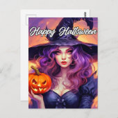 Carte Postale Bonne Halloween (Devant / Derrière)