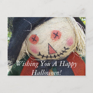 Carte Postale Bonne Halloween Scarecrow