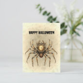 Carte Postale Bonne Halloween Steampunk Spider (Debout devant)