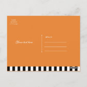 Carte Postale Bonne Halloween Whimsical Smily Salutation Citroui (Dos)