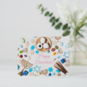 Carte Postale Bonne Hanoukka (Debout devant)