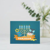 Carte Postale Bonne Hanoukka (Debout devant)