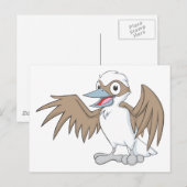 Carte Postale Bonne illustration de Kookaburra (Devant / Derrière)