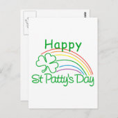 Carte Postale Bonne Jour de la St Patrick (Devant / Derrière)