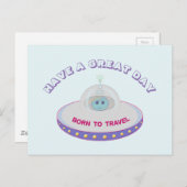 Carte Postale Bonne journée de salutations OFO (Devant / Derrière)