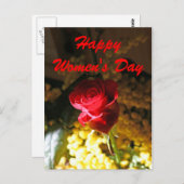 Carte Postale Bonne Journée des Femmes (Devant / Derrière)