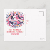 Carte Postale Bonne Journée des Femmes 2024 (Dos)