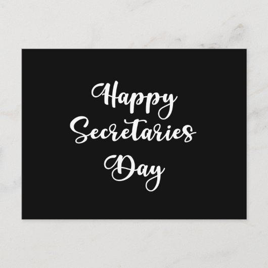 Carte Postale Bonne journée des secrétaires. Professionnel admin (Devant)