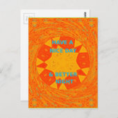 Carte Postale Bonne journée et meilleur art nocturne Imprimer (Devant / Derrière)