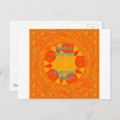 Carte Postale Bonne journée et meilleur art nocturne Imprimer (Devant / Derrière)