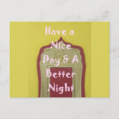 Carte Postale Bonne journée et une meilleure nuit d'art encadré (Devant)