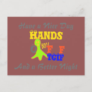 Carte Postale Bonne journée TGIF Merci Dieu Son Vendredi Hakuna