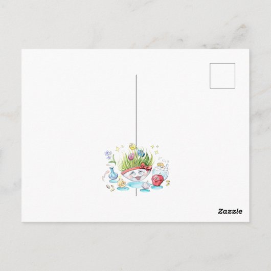 Carte Postale Bonne Norooz Haft Sin drôle table (Dos)