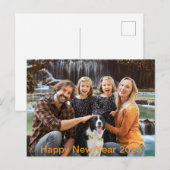 Carte Postale bonne nouvelle année famille 2025 (Devant / Derrière)