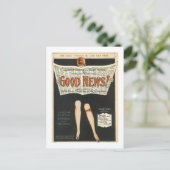 Carte Postale Bonne nouvelle ! Couverture vintage (Debout devant)