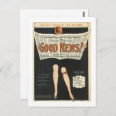 Carte Postale Bonne nouvelle ! Couverture vintage (Devant / Derrière)