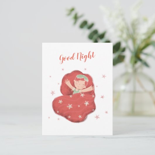 Carte Postale Bonne nuit (Debout devant)