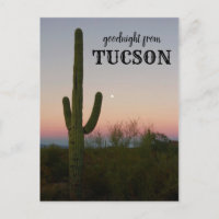 Bonne nuit de Tucson Saguaro Sunset