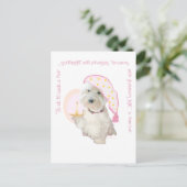 Carte Postale Bonne nuit Rose (Debout devant)