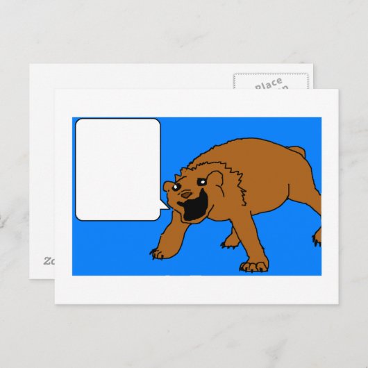 Carte postale Bonne Ours (Devant / Derrière)