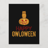 Carte Postale Bonne Owloween, Halloween (Devant)