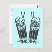 Carte Postale Bonne paire de sodas (Devant / Derrière)