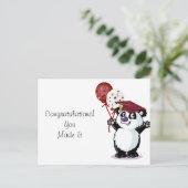 Carte Postale Bonne Panda Bear Graduate (Debout devant)