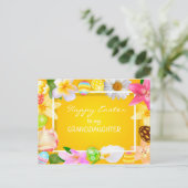 Carte Postale Bonne Pâques à ma petite-fille (Debout devant)