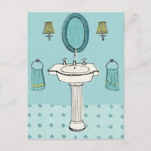 Carte Postale Bonne propreté amusant (Devant)