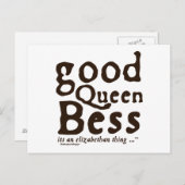 Carte Postale Bonne reine Bess (Devant / Derrière)