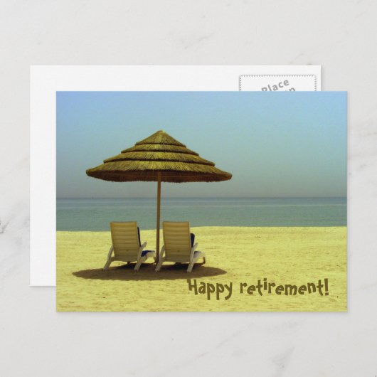 Carte Postale Bonne retraite ! (Devant / Derrière)