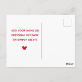 Carte Postale Bonne Saint-Galentin ! Amis de la typographie (Dos)