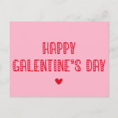 Carte Postale Bonne Saint-Galentin ! Amis de la typographie (Devant)