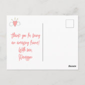 Carte Postale Bonne Saint-Galentin ! Amis du coeur mignon ailé (Dos)