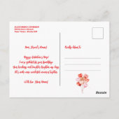 Carte Postale Bonne Saint-Galentin avec des ballons en forme de  (Dos)