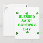 Carte Postale Bonne Saint-Patrick (1) (Devant / Derrière)